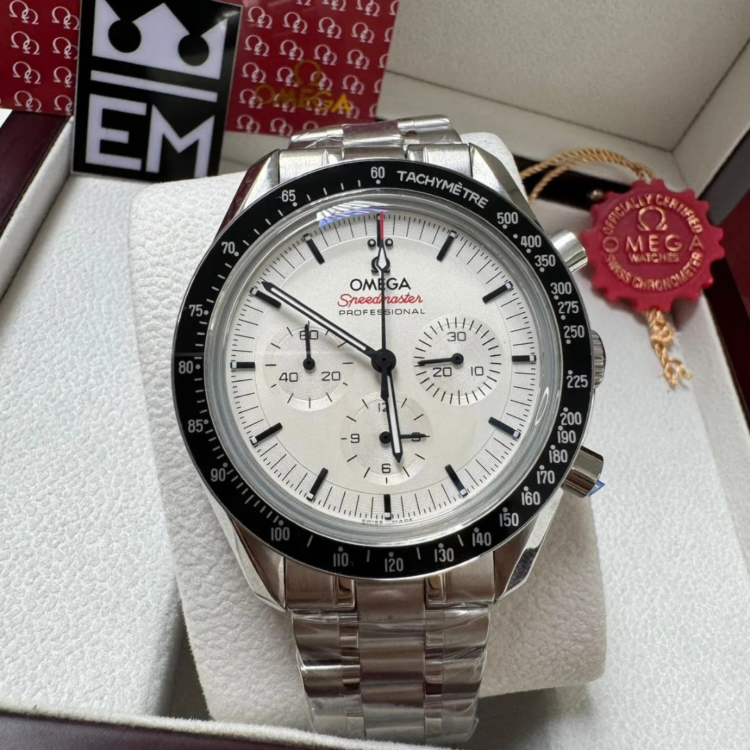 Omega Speedmaster Professional “White Dial” – Stainless Steel Bracelet | Chronograph - Image 2