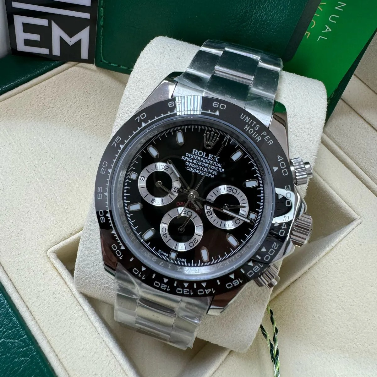 Rolex Daytona 126500 – Stainless Steel 904L – Black Dial - Image 2