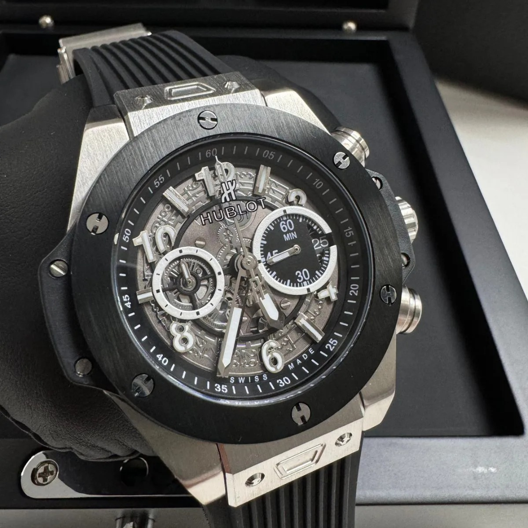 Big Bang Unico Black Silver Skeleton - Image 2