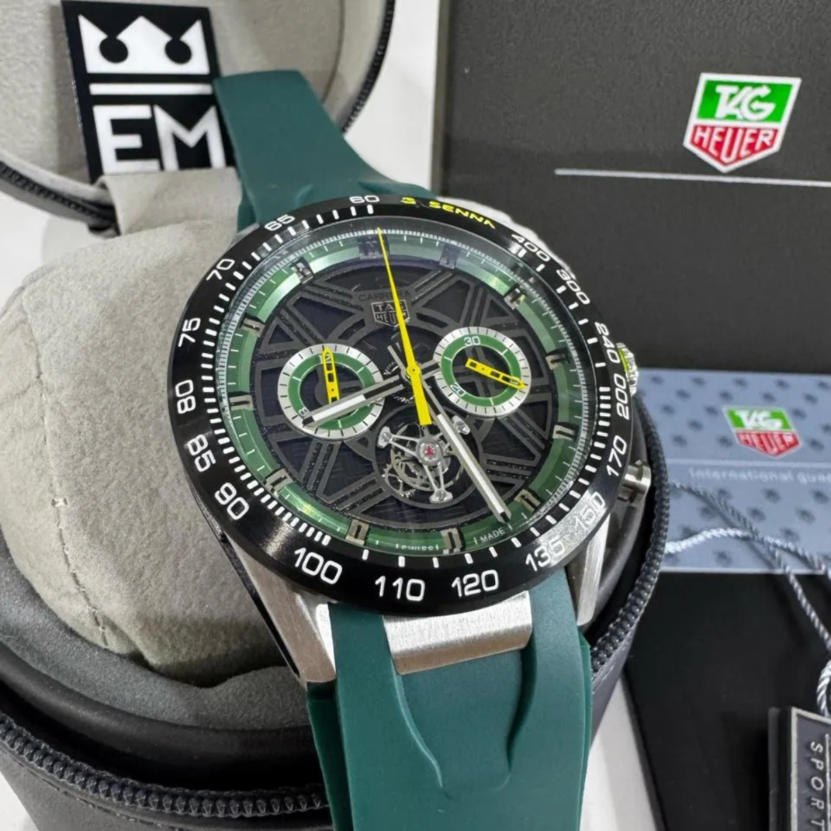 TAG Heuer Carrera Senna Skeleton Tourbillon – Green Yellow - Image 2