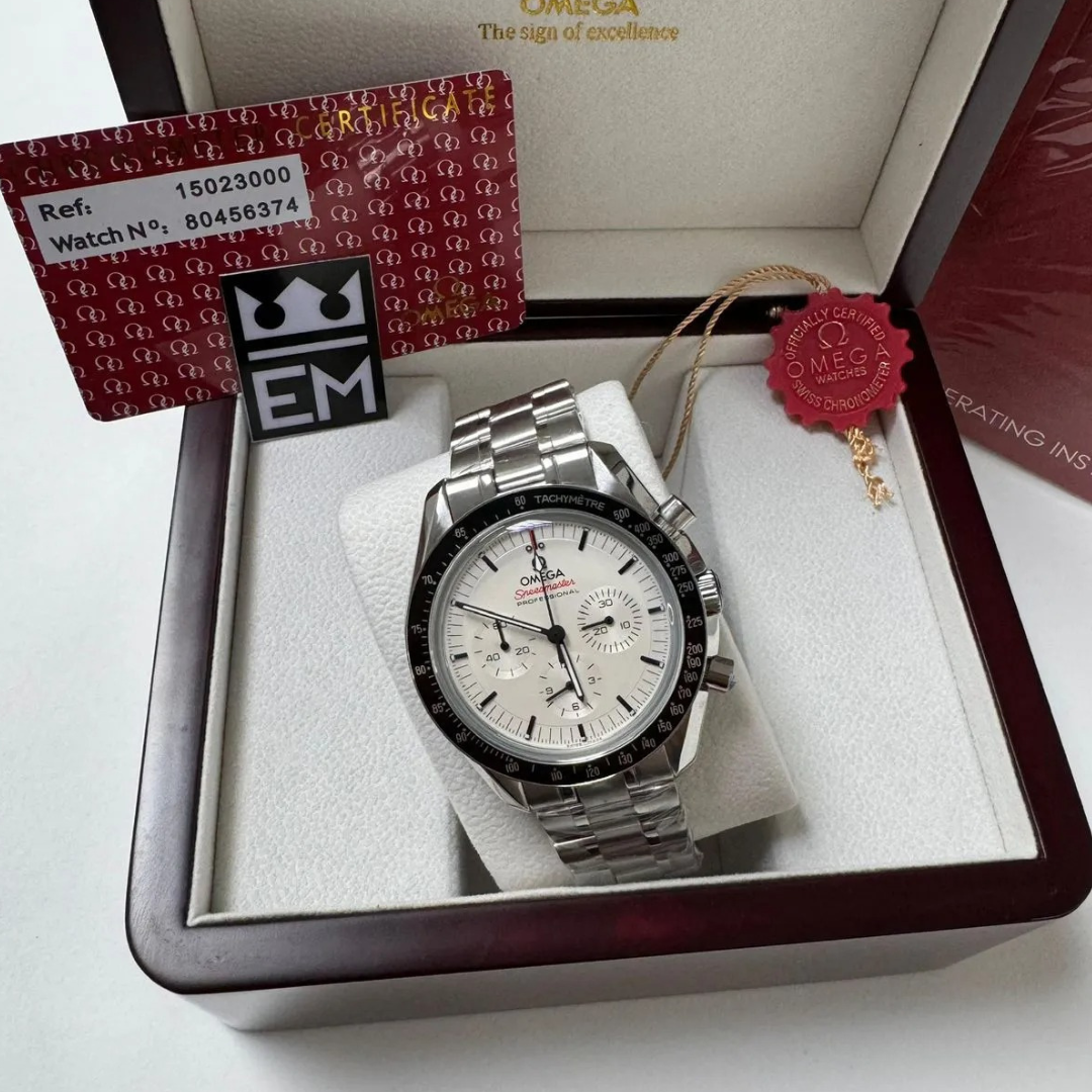 Omega Speedmaster Professional “White Dial” – Stainless Steel Bracelet | Chronograph - Image 3