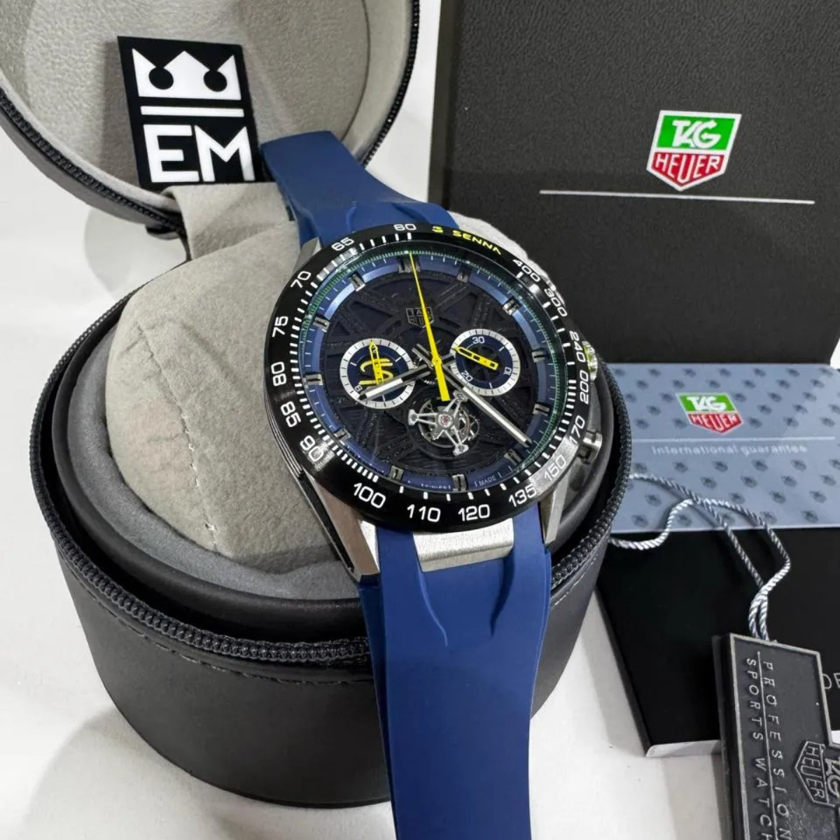 TAG Heuer Carrera Senna Skeleton Tourbillon – Blue Yellow - Image 3