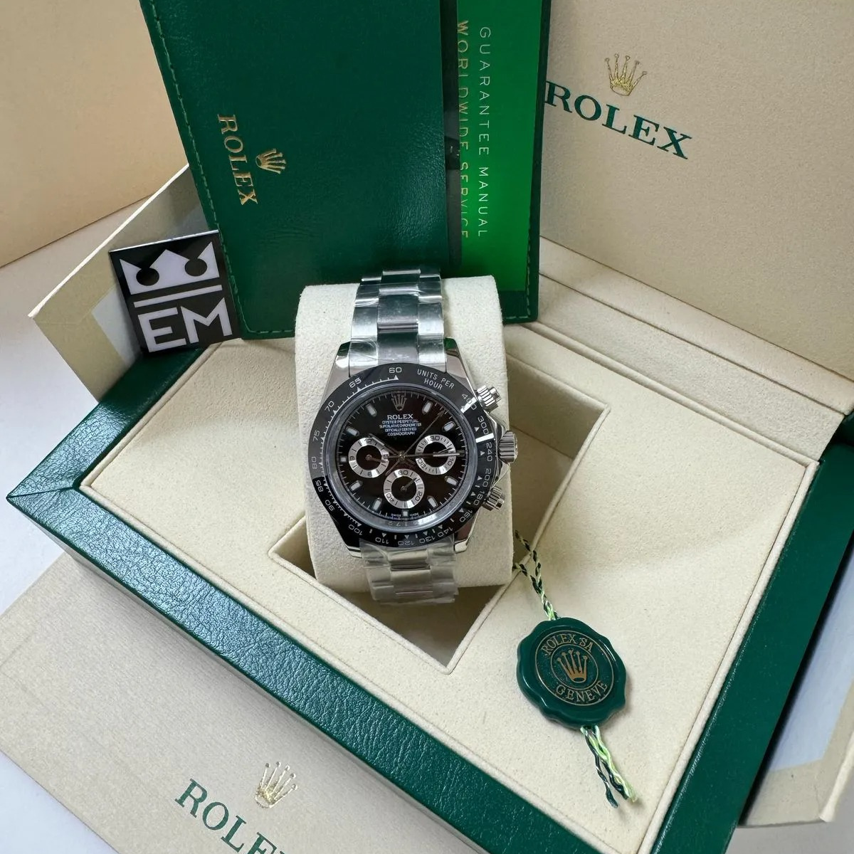 Rolex Daytona 126500 – Stainless Steel 904L – Black Dial - Image 3