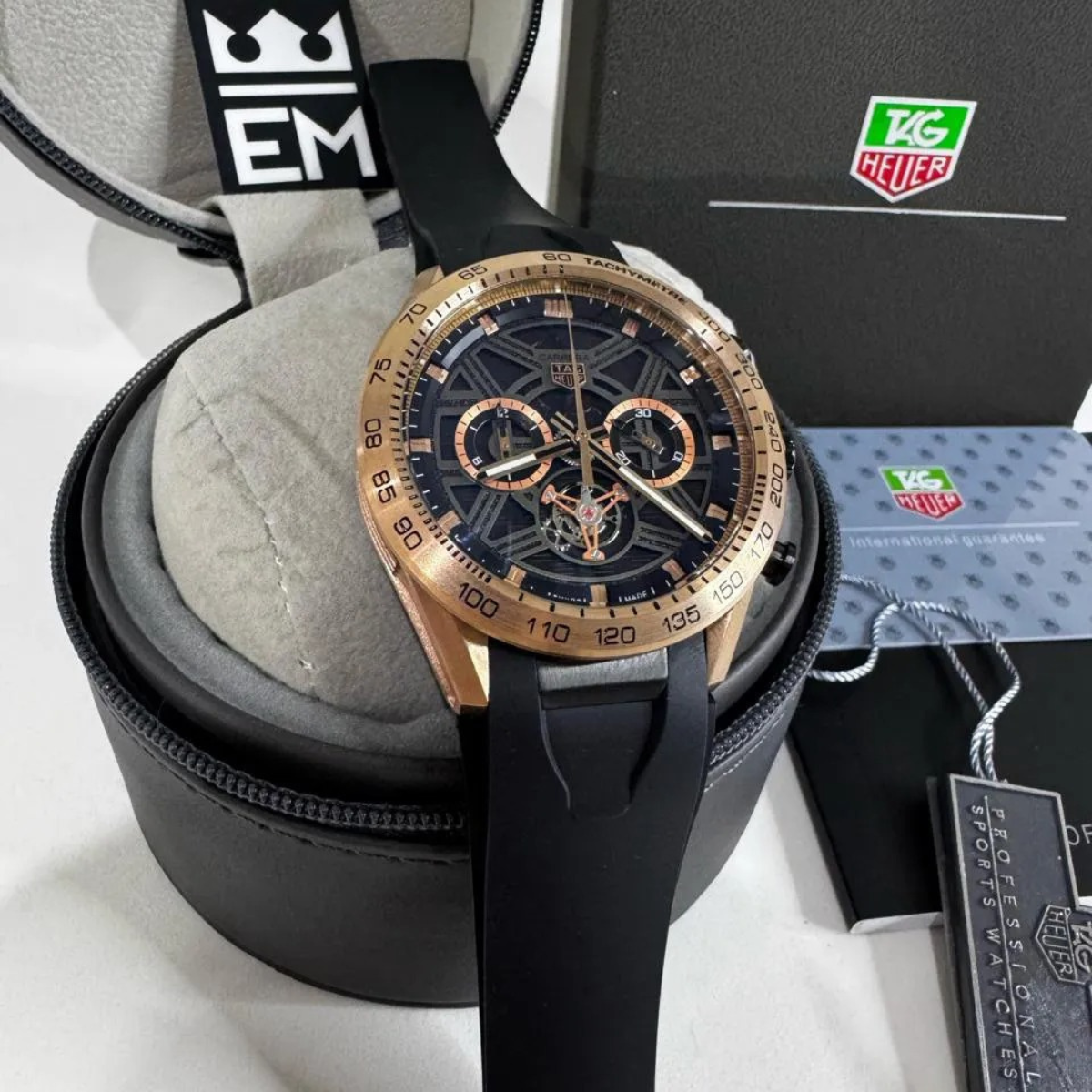TAG Heuer Carrera Skeleton Tourbillon – Rose Gold Black - Image 3
