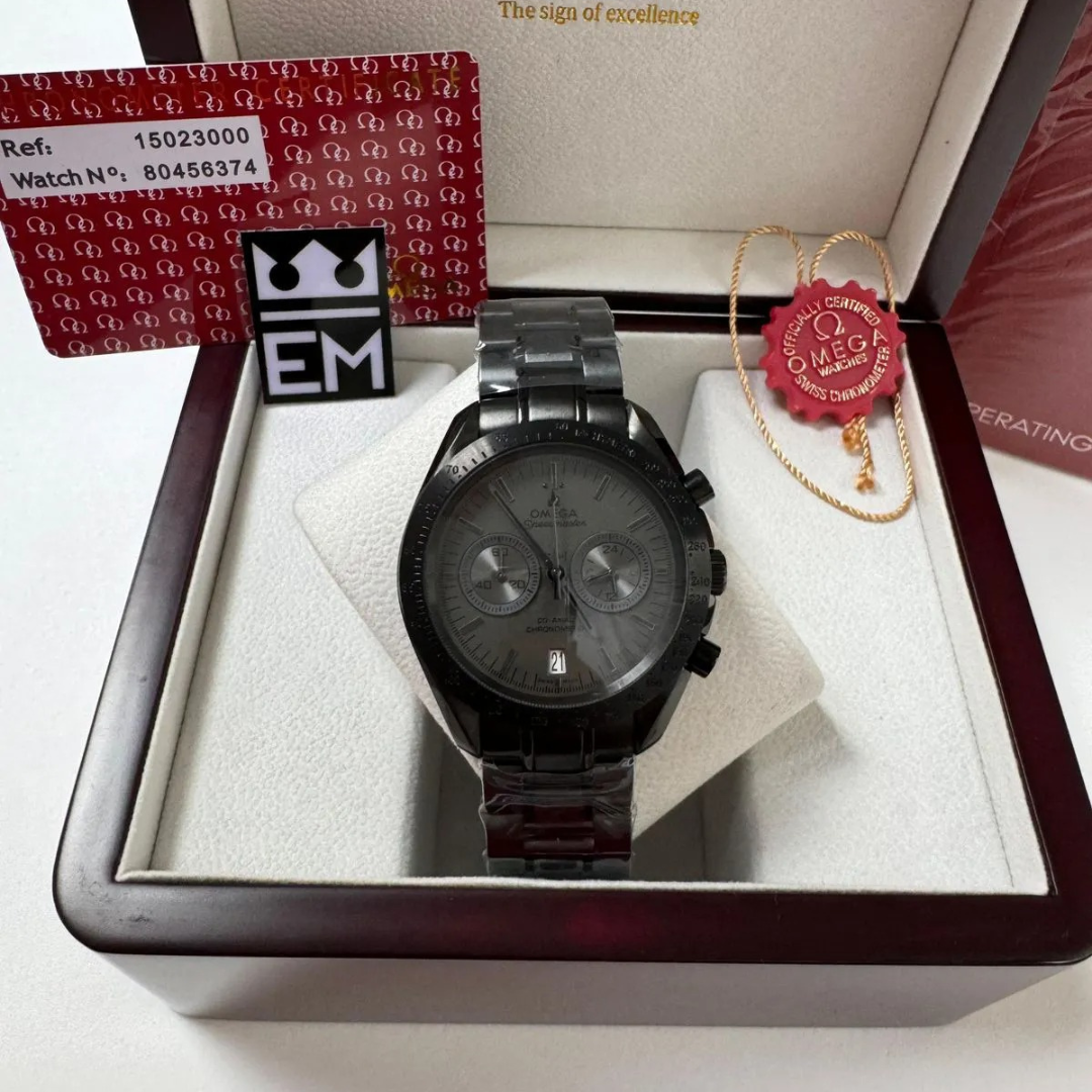 Omega Speedmaster “Full Black Steel” – Co-Axial Chronometer - Image 3
