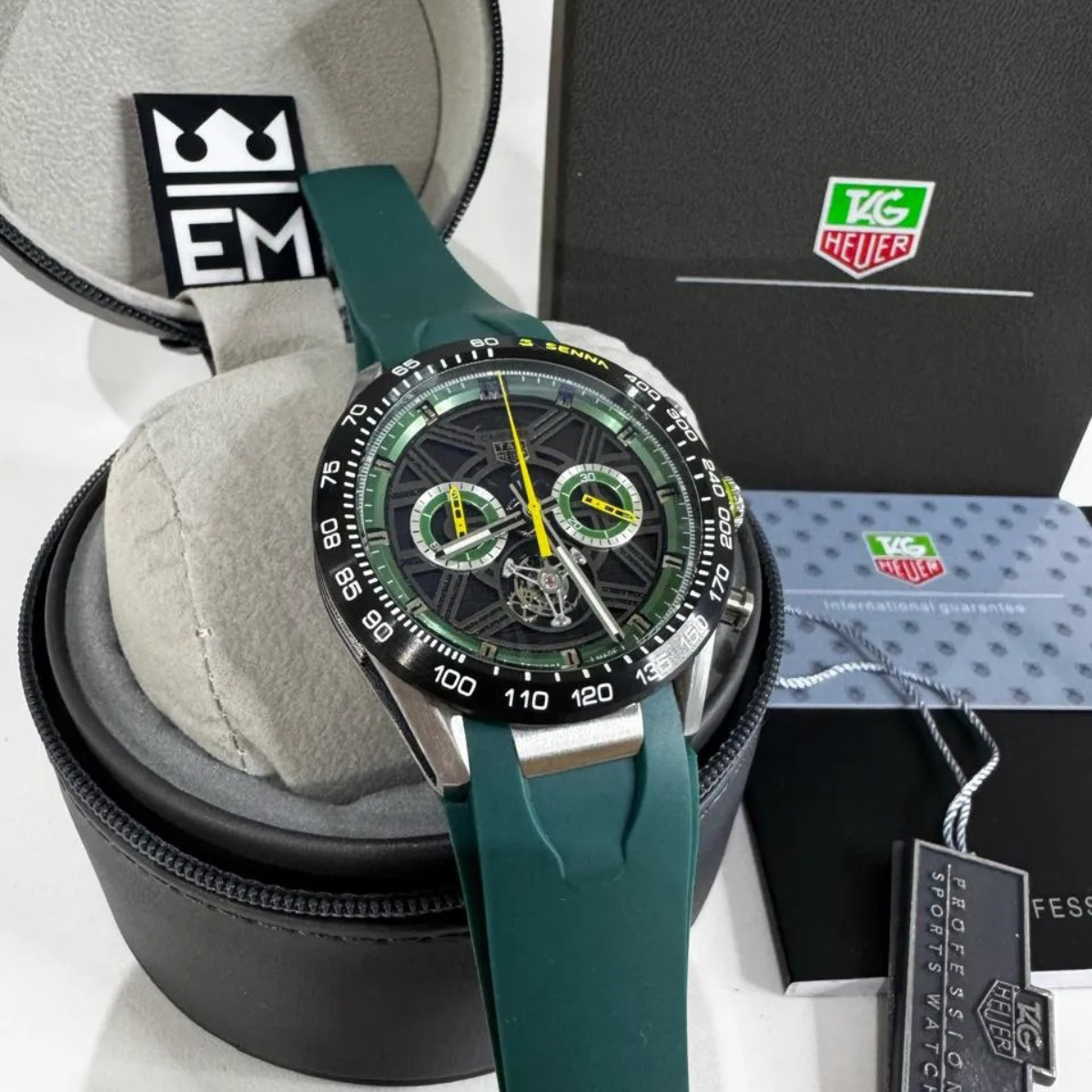 TAG Heuer Carrera Senna Skeleton Tourbillon – Green Yellow - Image 3