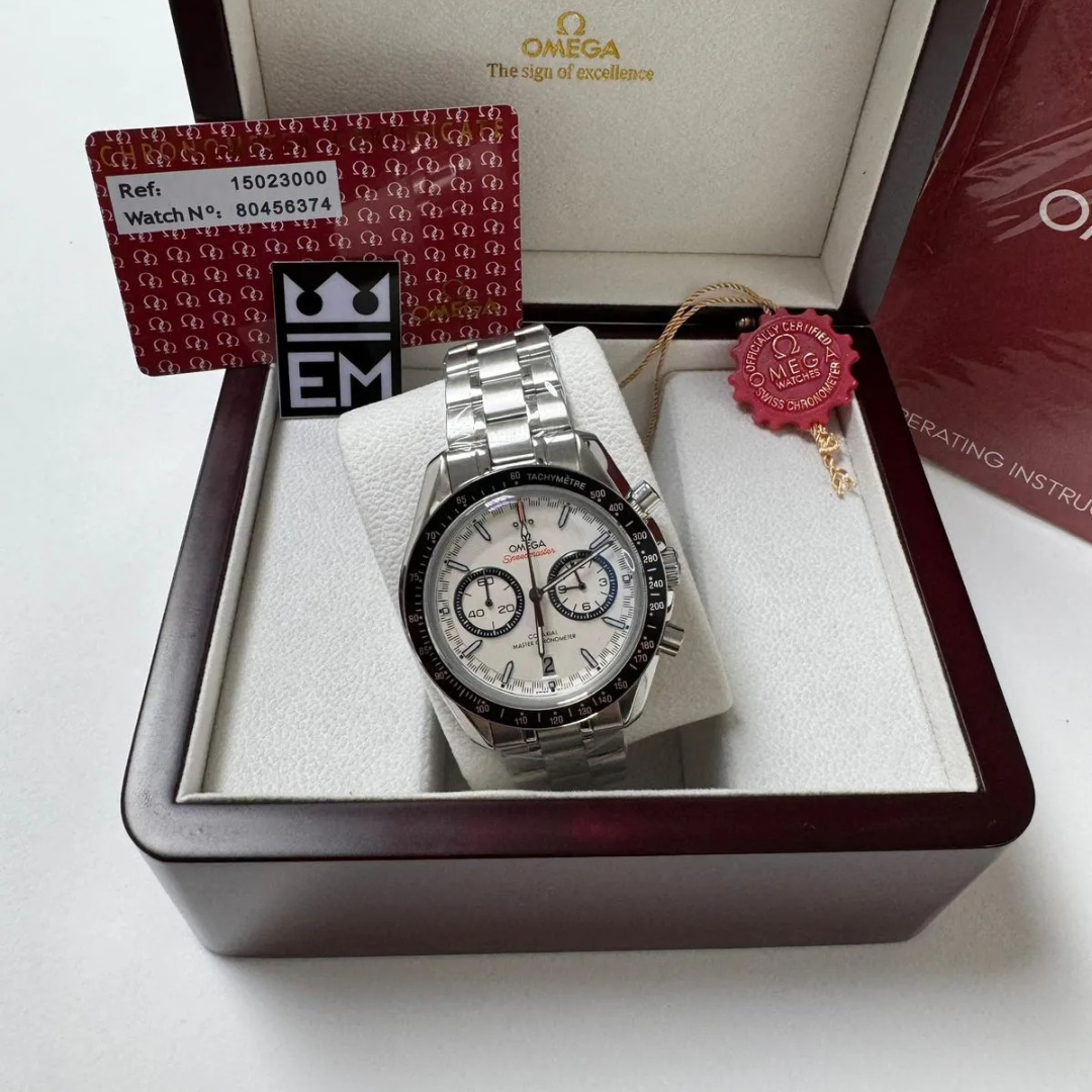 Omega Speedmaster “Co-Axial Master Chronometer” – White Dial | Stainless Steel Bracelet - Image 3