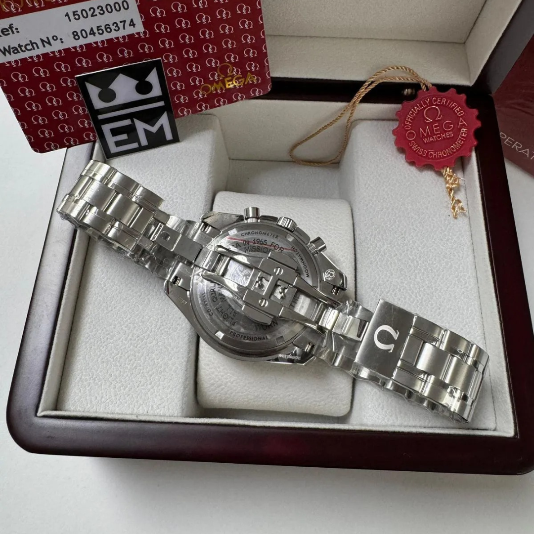 Omega Speedmaster “Co-Axial Master Chronometer” – White Dial | Stainless Steel Bracelet - Image 4