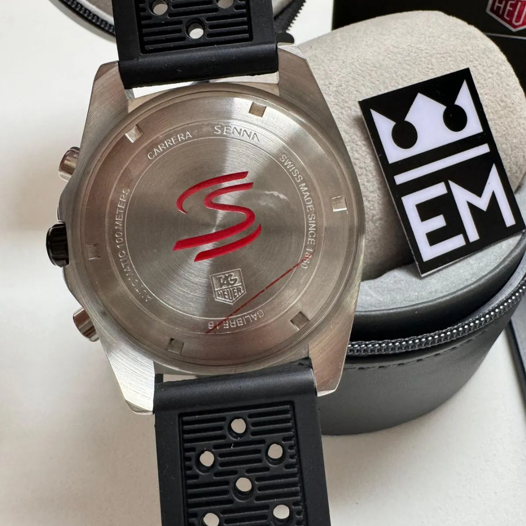 TAG Heuer Formula 1 Senna Edition – Silver/Black | Sport Strap - Image 4