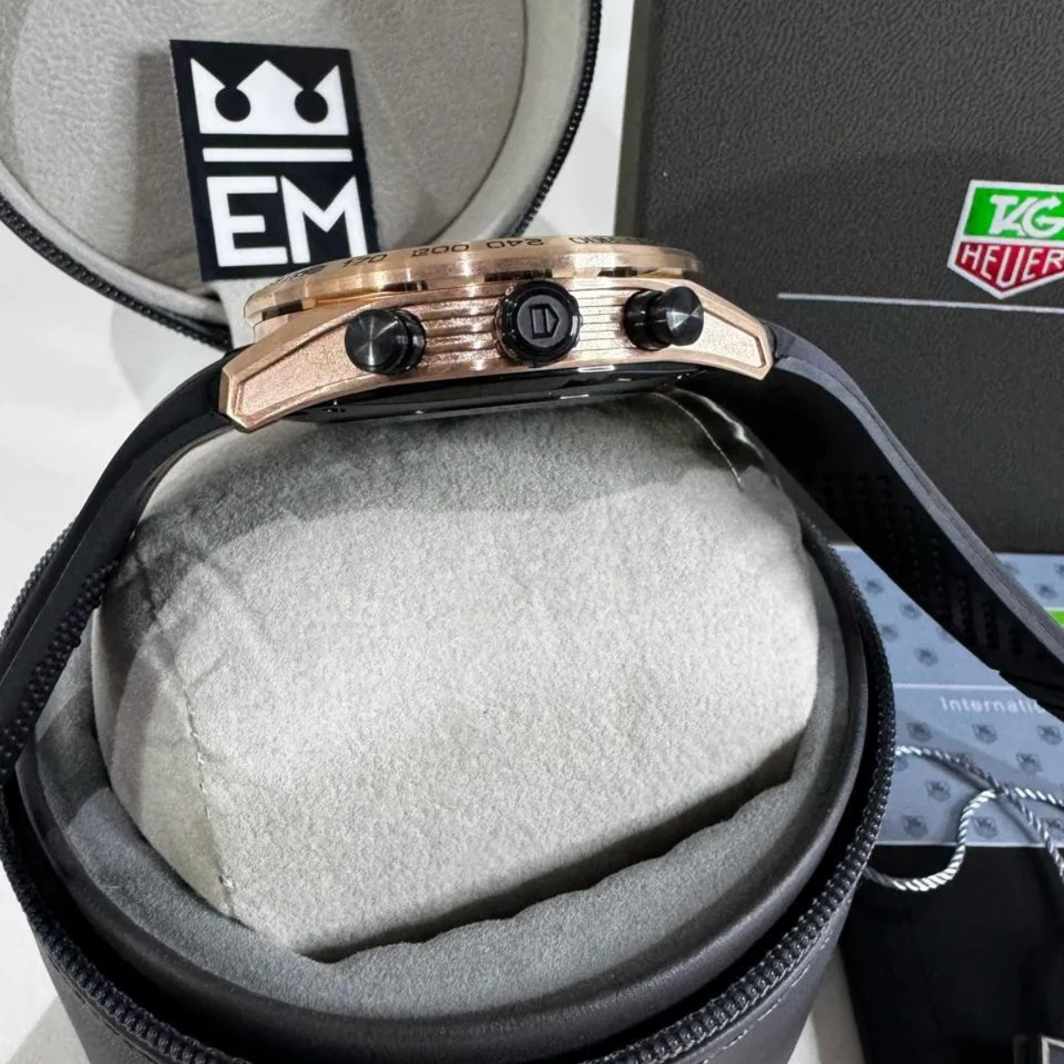 TAG Heuer Carrera Skeleton Tourbillon – Rose Gold Black - Image 4