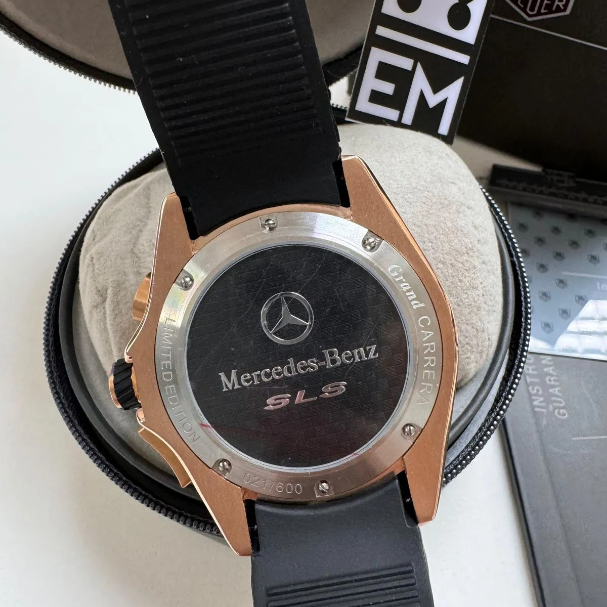 TAG Heuer Grand Carrera Mikrotimer – Rose Gold & White - Image 6