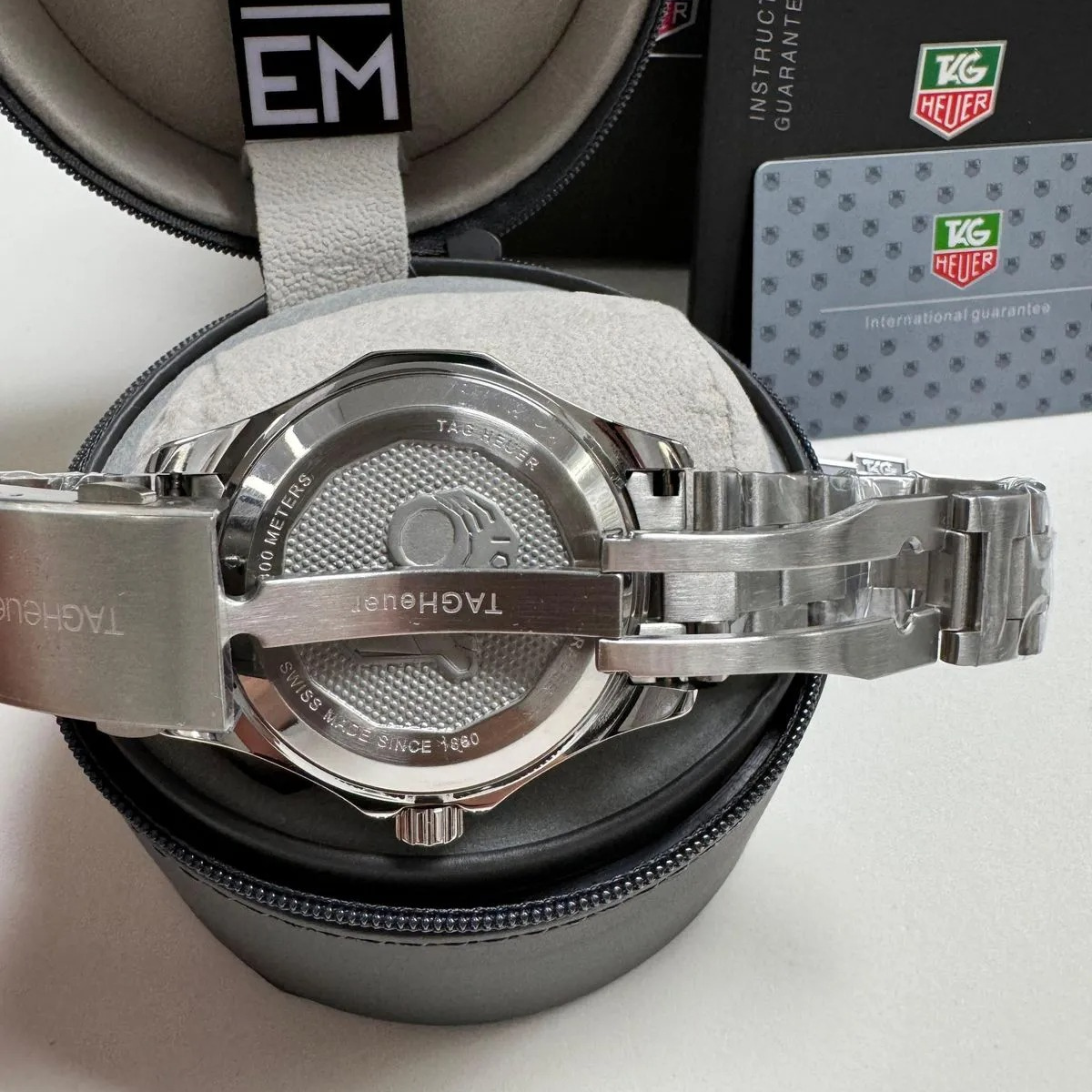 TAG Heuer Aquaracer Green Chronometer 300M Rubber Strap - Image 6
