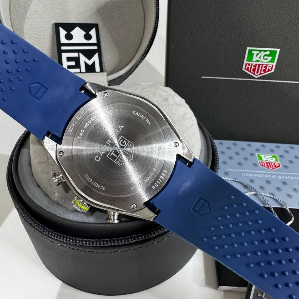 TAG Heuer Carrera Senna Skeleton Tourbillon – Blue Yellow - Image 6