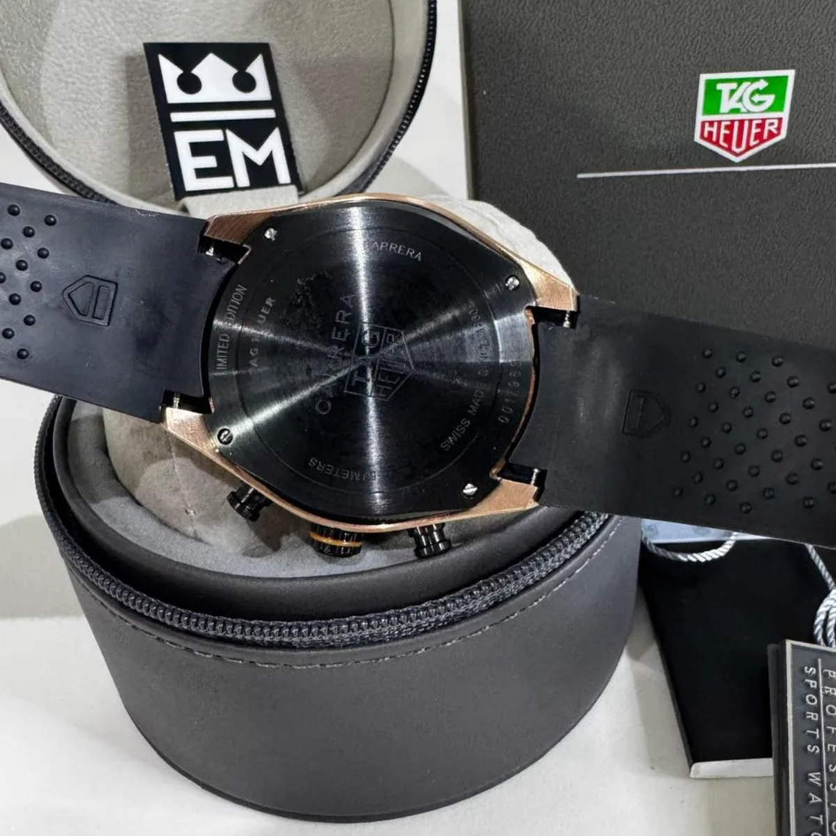 TAG Heuer Carrera Skeleton Tourbillon – Rose Gold Black - Image 6