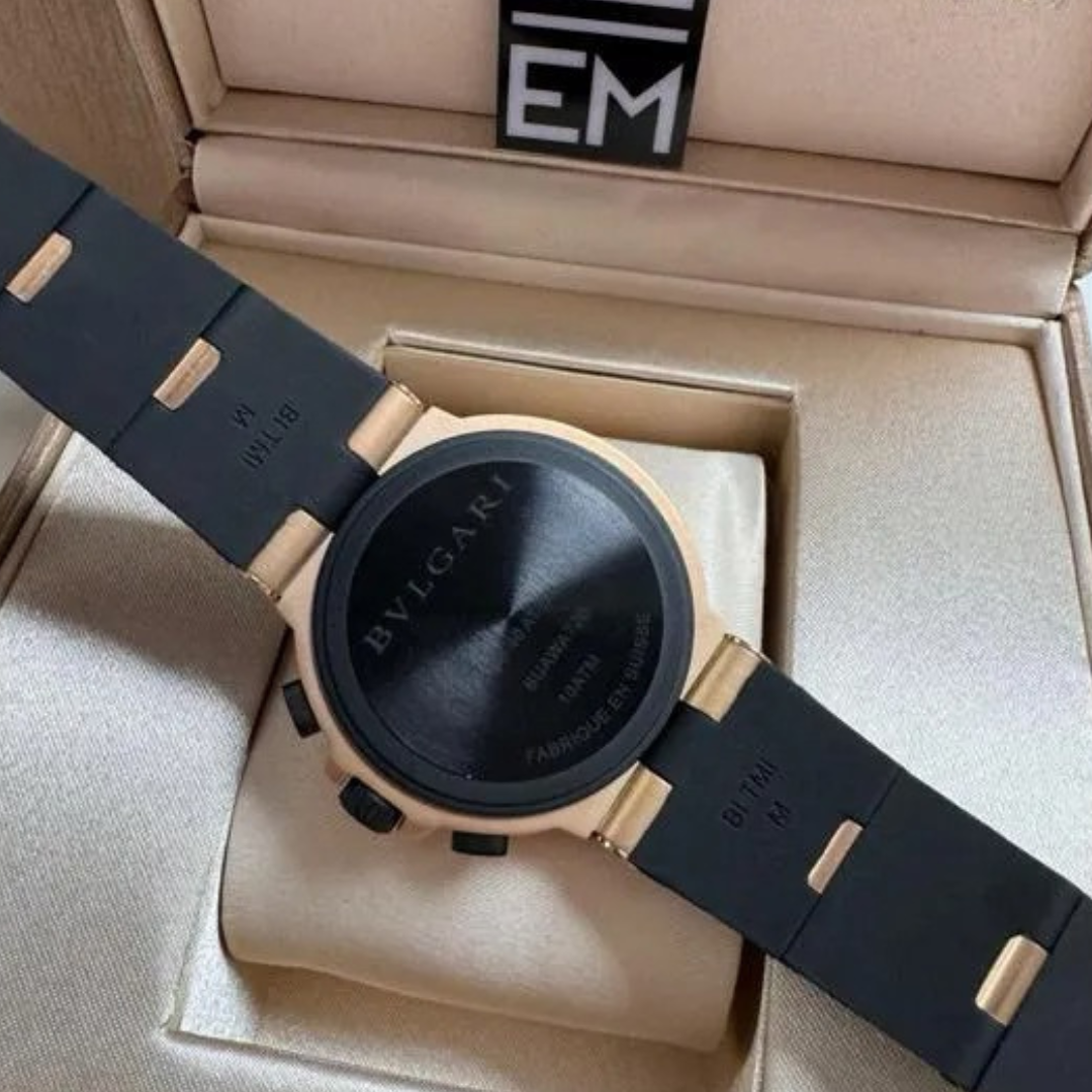 Bvlgari Aluminium Chronograph Black/Rose Gold - Image 6