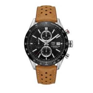 TAG Heuer Carrera Chronograph Black – Automatic | Suede Leather Strap